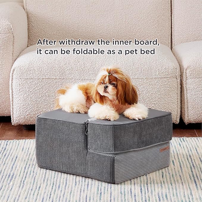 Lesure Dog Stairs for Small Dogs 3 Steps