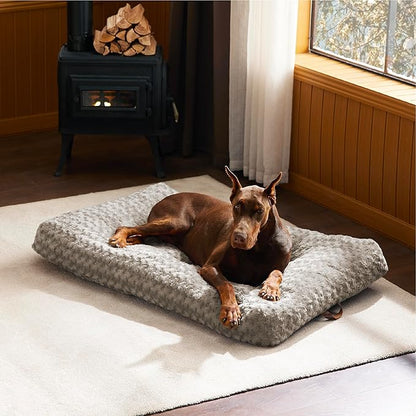 Bedsure Big Dog Bed for Crate 48" x 29", Brown
