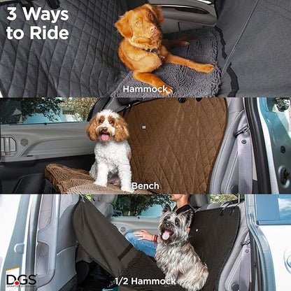 Dog Gone Smart 3-in-1 Nonslip Back Seat Cover & Hammock 54"x61" in