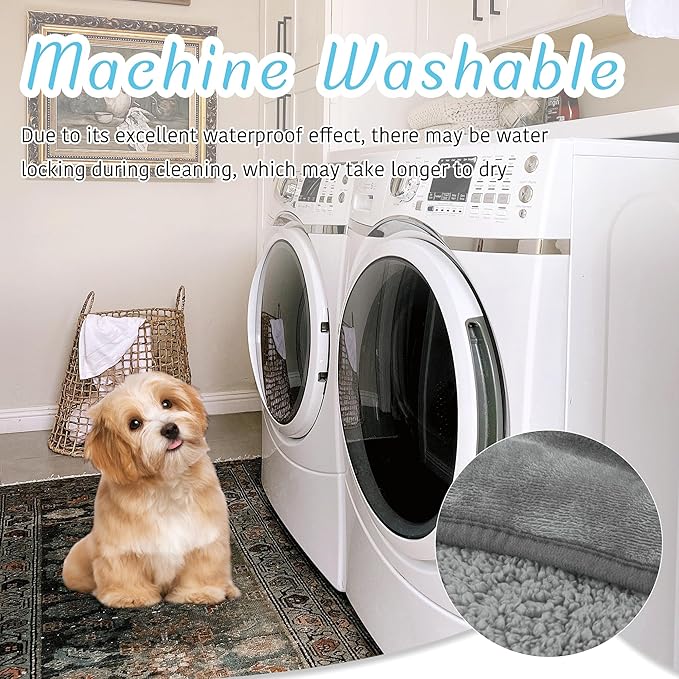 NICETOWN Puppy Blanket Cat Blanket Small Medium Dog Indoor Cat Kitten Fleece Sherpa Doggy Blanket Crate Couch Bed Soft Plush Fuzzy Washable Dog Cover 30x40, Light