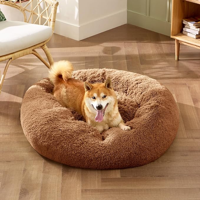 Bedsure Calming Dog Bed for Medium Dogs 30 inches 45 lbs