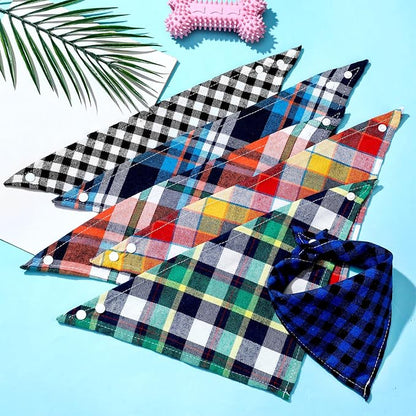 Christmas Dog Bandanas 6 Pieces Style,16.1 Inch)