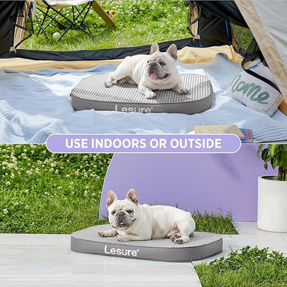 Lesure Inflatable Waterproof Dog Bed for Medium Dogs 3 Inch