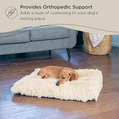 Best Friends by Sheri 4-in-1 Orthopedic Nap Mat Shag Dog Mat for Elevated Dog Beds and Dog Crates 22x28
