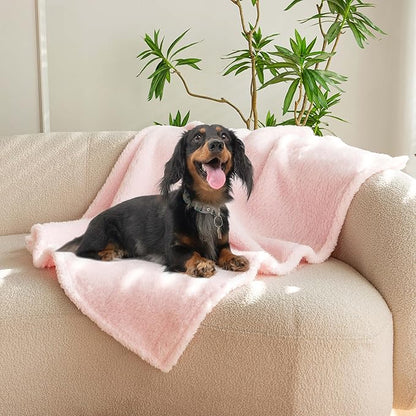 PETHUR Super Soft Dog Blankets for Medium Dogs 29"x40", Pink