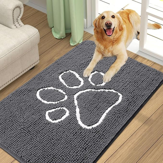 smiry Dog Door Mat for Muddy Paws (36x24 Inches,