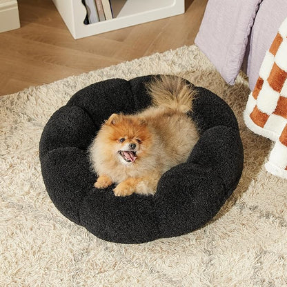 Lesure Calming Small Dog Bed 25 lbs, 23"