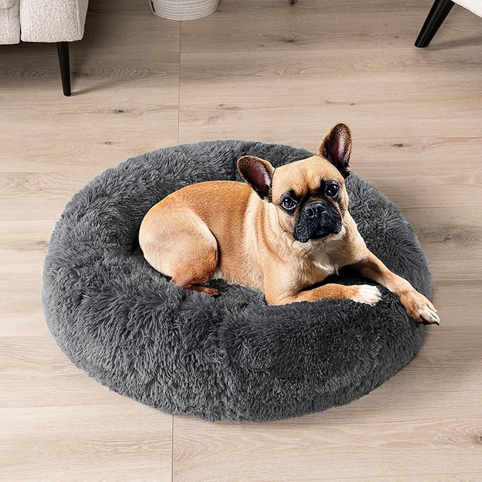 PetAmi Calming Dog Bed for Small Medium Dog Cat 25 lbs, 23 inch,