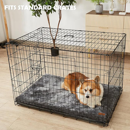 Memory Foam Dog Crate Pad 30-inch, Grey