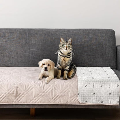 PetAmi Waterproof Couch Cover for Dogs 30x70 Beige