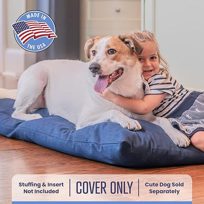 Mayfield Denim Large Dog Bed Cover