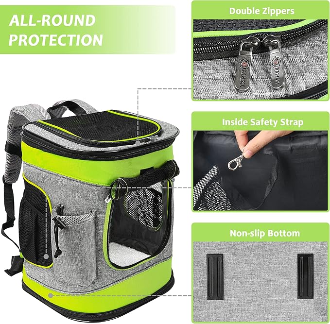 Kritter Planet Pet Carrier Backpack for Dogs and Cats 2 Mesh