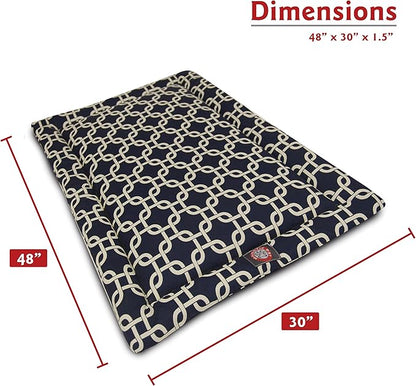 48" Links Navy Blue Crate Dog Bed Mat By Majestic Pet Products