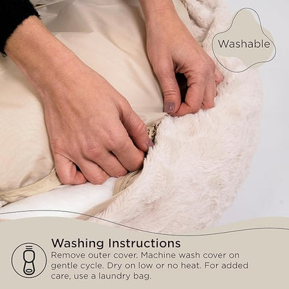 Best Friends by Sheri The Original Calming Donut Cat and Dog Bed in Lux Fur Dark Chocolate 36"