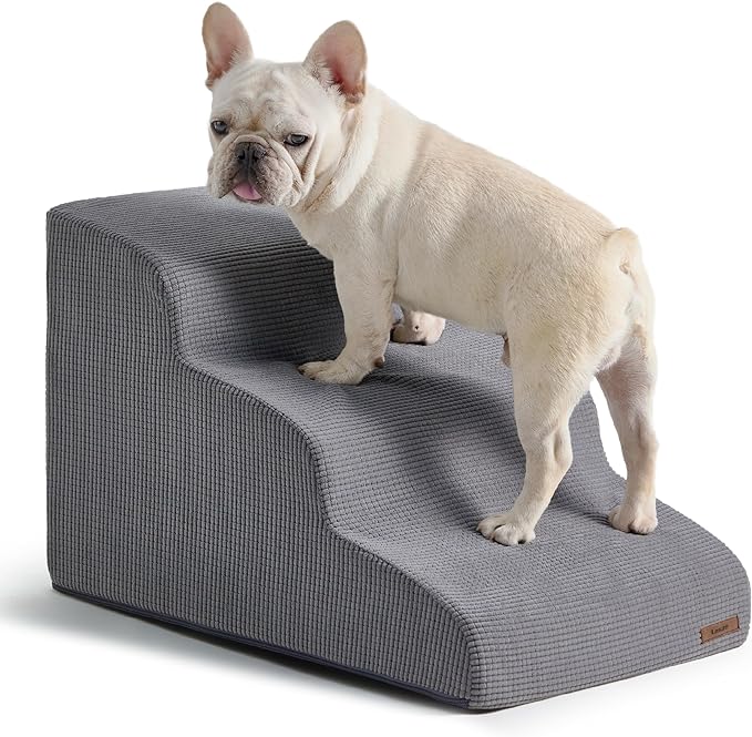 Lesure Dog Stairs for Small Dogs 3 Steps
