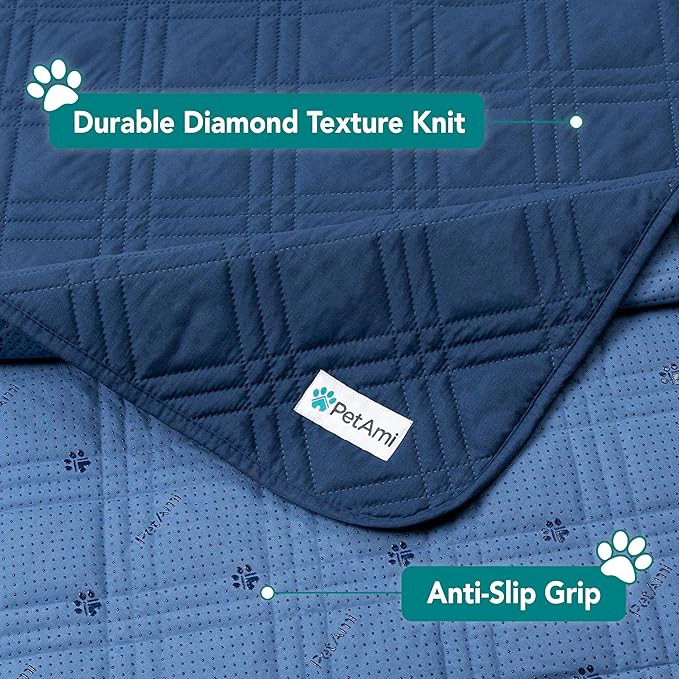 PetAmi Waterproof Couch Cover for Dogs 102x82 Blue