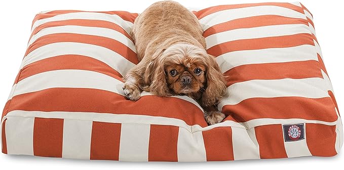 Majestic Pet Rectangle Medium Dog Bed Washable – Non Slip Comfy Pet Bed – Dog Crate Bed with Removable Washable Cover – Dog Kennel Bed for Sleeping 36x29x4 Inch