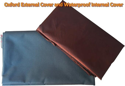 Do It Yourself DIY Pet Bed Pillow Duvet Oxford Cover + Waterproof Internal case for Dog/Cat at Medium 36"X29" Dark Slate Color - Covers only