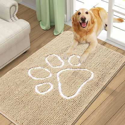 smiry Dog Door Mat for Muddy Paws (36x24 Inches,