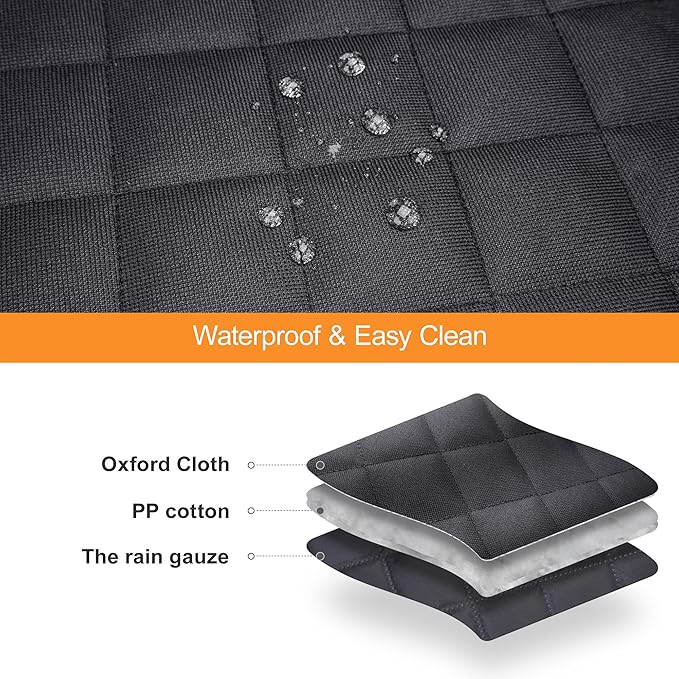 GXT Dog Back Seat Cover Protector for Cars SUV and Trucks with Mesh Window