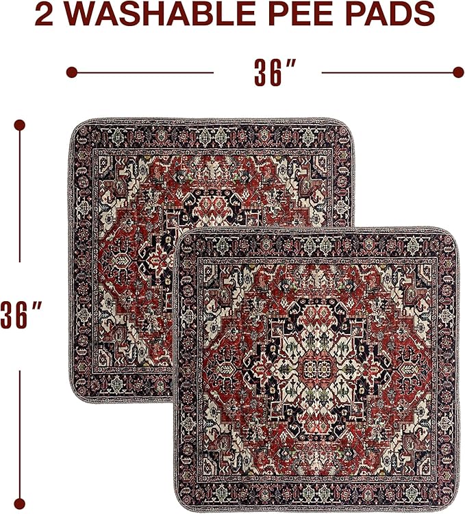 Washable Pee Pads for Dogs 100% Waterproof,