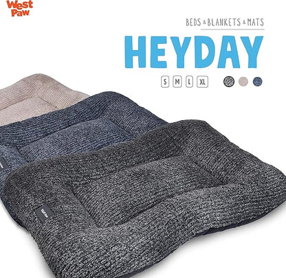 WEST PAW Heyday Dog Bed for Pets – Microsuede, Durable, Easy-to-Clean Animal Bed for Large, Small Dogs - Boulder Heather – X-Large, 46” x 32”