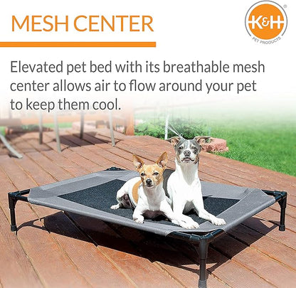K&H Pet Products Cooling Elevated Raised Bed with Washable Breathable Mesh