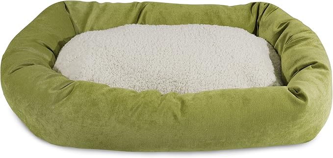 52 inch Apple Villa Collection Sherpa Bagel Dog Bed