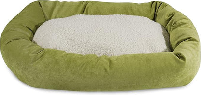 32 inch Apple Villa Collection Sherpa Bagel Dog Bed