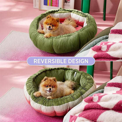 Lesure Dog beds for Small Dogs 25x25x8 Inches