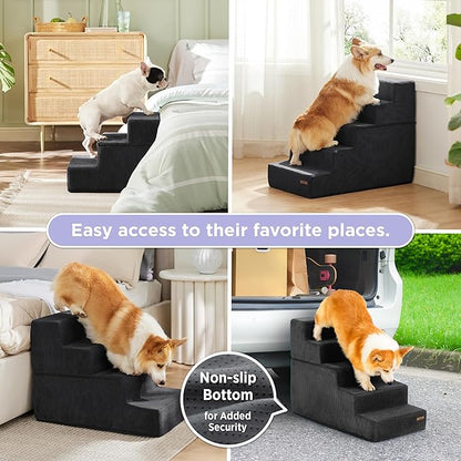 Lesure Dog Stairs for Small Dogs 5 Steps