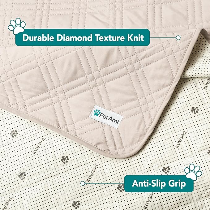 PetAmi Waterproof Couch Cover for Dogs 30x70 Beige