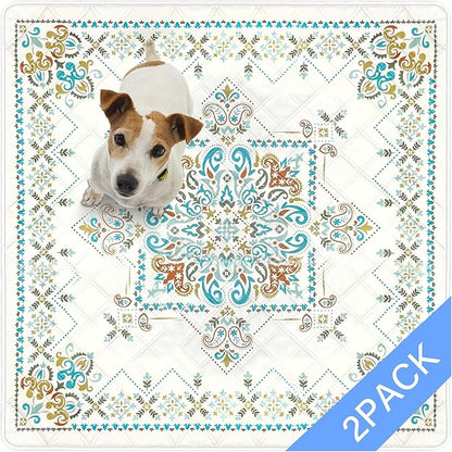 Washable Pee Pads for Dogs- 2 Packs Super 100% Waterproof 36''x41''