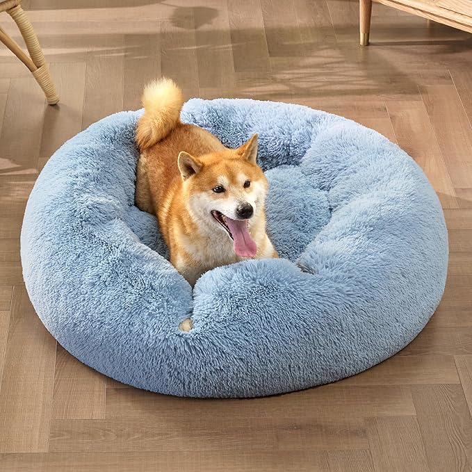 Bedsure Calming Dog Bed for Medium Dogs 45 lbs 30 inches