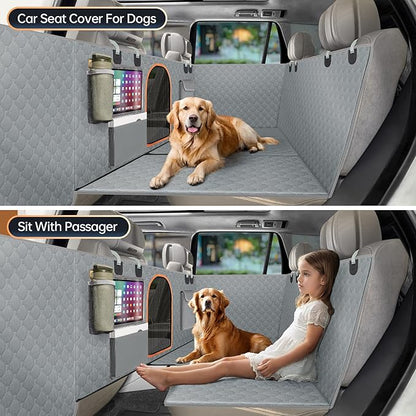 Senose Dog Car Seat Cover for Back Seat