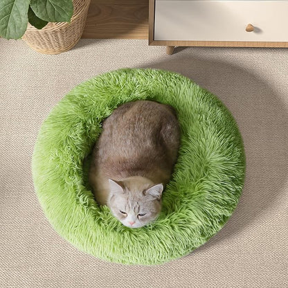 WESTERN HOME WH Calming Dog Bed & Cat Bed, Anti-Anxiety Donut Dog Cuddler Bed, Warming Cozy Soft Dog Round Bed, Dog Cat Cushion Bed for Small Medium Dogs and Cats