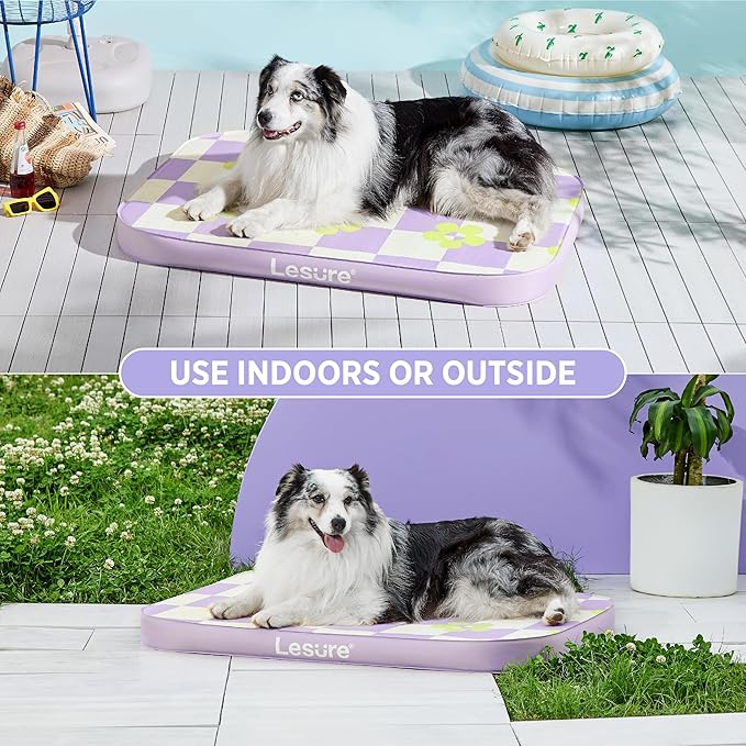 Lesure Inflatable Waterproof Dog Bed for XL Dog Bed 3 Inch