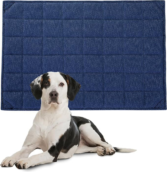 HOMBYS Chew Proof Dog Crate Bed Mat 18"x29" Indestructible
