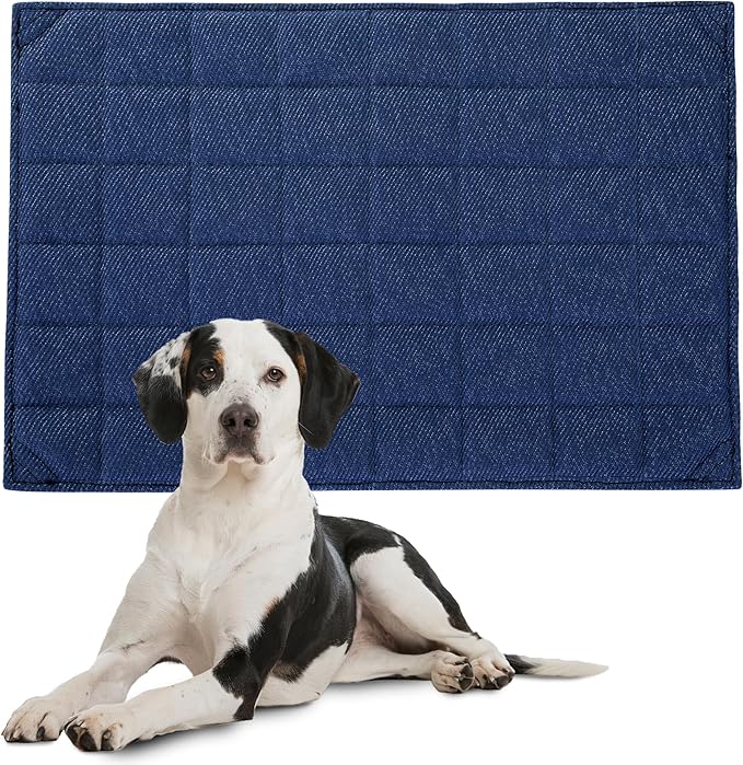 HOMBYS Chew Proof Dog Crate Bed Mat 17"x23" Indestructible