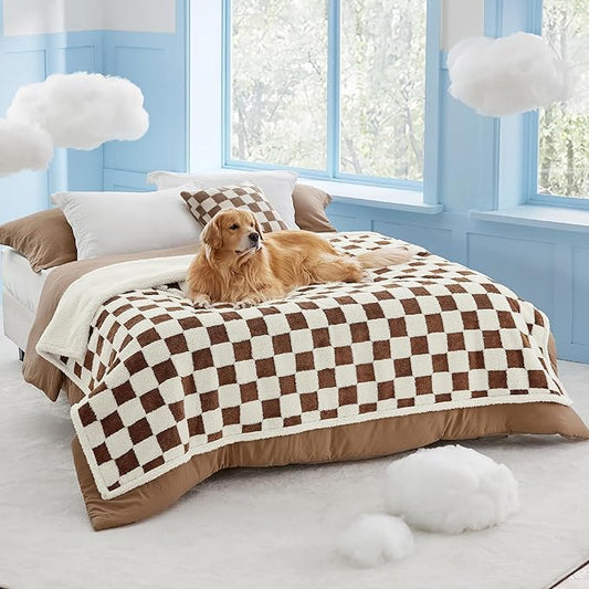 Lesure Waterproof Dog Blanket for Large Dogs 3D Textured