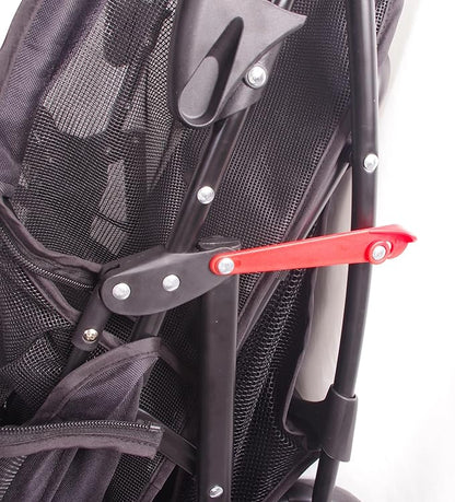 Full-Window pet Stroller 4 Wheels for Cats & Dogs