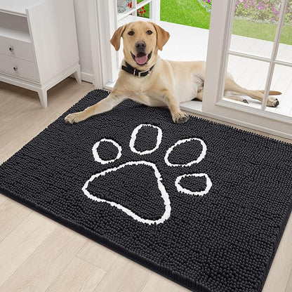 smiry Dog Door Mat for Muddy Paws (30x20 Inches,