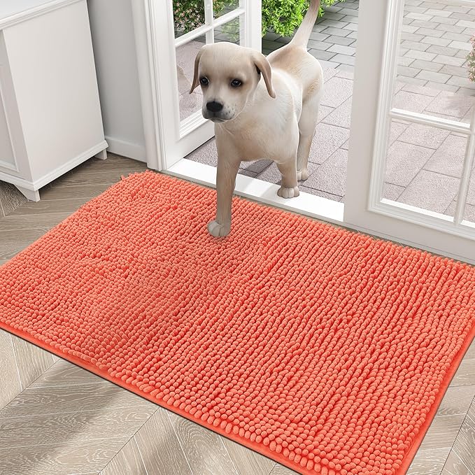 OLANLY Dog Door Mat for Muddy Paws 30x20