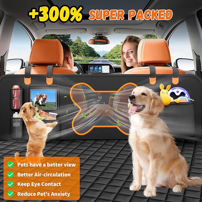 Dog Seat Cover for Car Back Seat