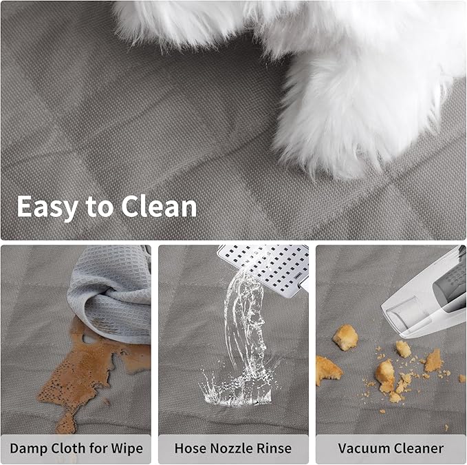 Easy-Going Waterproof Dog Car Seat Cover (59"x63", Grey)