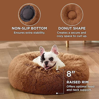 Bedsure Calming Dog Bed for Small Dogs 23 inches 25 lbs