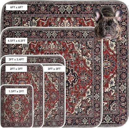 Washable Pee Pads for Dogs (1 Pack) 6 FT 6 FT 100% Waterproof,