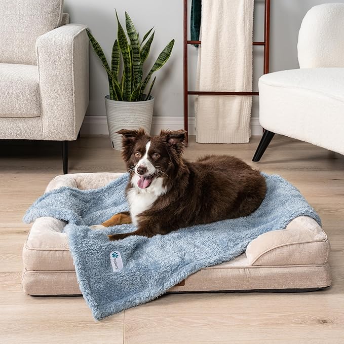 PetAmi Dog Blanket for Small Medium Dogs Blue 29x40