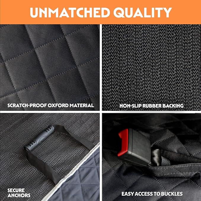 Dog Seat Cover 60/40 Split 4 in 1 Front