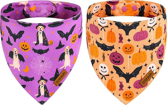 Halloween Dog Bandanas 2 Pack